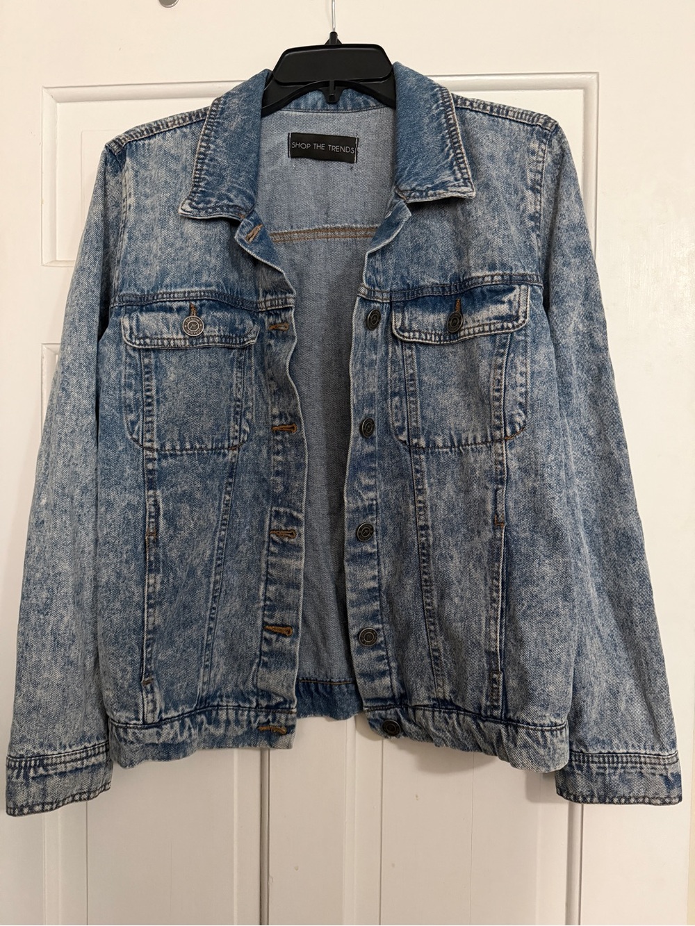 JW Signature Premium Denim Light Acid-Wash Blue Jean Jacket